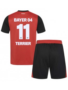 Bayer Leverkusen Martin Terrier #11 Replika Hemmakläder Barn 2024-25 Kortärmad (+ byxor)